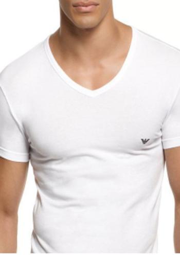 Pánské tričko Emporio Armani 111512 CC717 bílá S Bílá