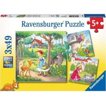 Ravensburger puzzle Malá červená karkulka 3 x 49 dílků