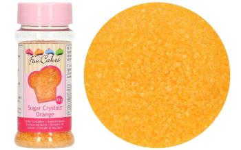 Barevný dekorační cukr oranžový 80 g - FunCakes