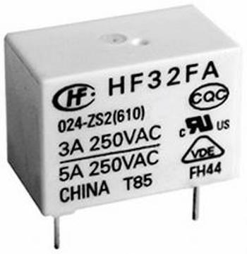 Síťové relé Hongfa HF32FA/005-HSL2 (610), 5 A , 30 V/DC/ 250 V/AC , 1250 VA/ 150 W