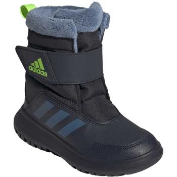 adidas WINTERPLAY C Dětské zimní boty, tmavě modrá, velikost 34