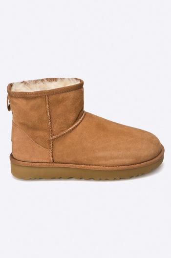 Semišové sněhule UGG Classic Mini II dámské, hnědá barva, 1016222.CHE