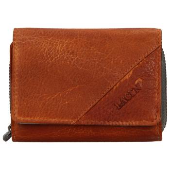 Dámská kožená peněženka Lagen Amy - hnědo-šedá