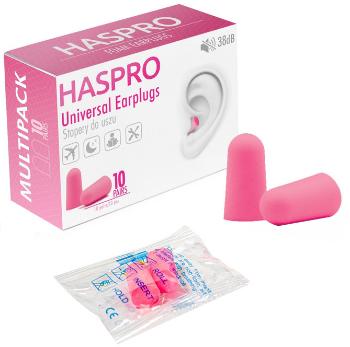 Haspro Multi10 Špunty do uší, růžové 20 ks