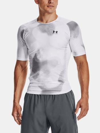 Under Armour Iso-Chill Prtd Comp SS Triko Bílá