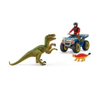 Schleich Hrací sada Útěk na čtyřkolce od Velociraptor 41466