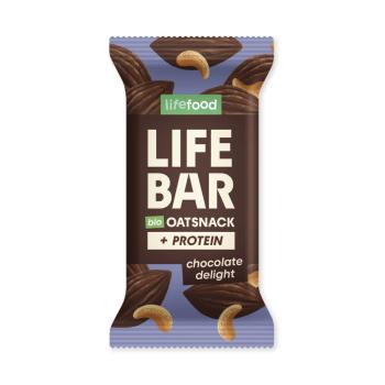 Tyčinka Lifebar Oat Snack proteinová čokoládová 40 g BIO    LIFEFOOD