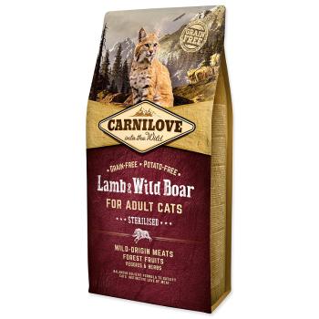 CARNILOVE Lamb and Wild Boar Adult Cats Sterilised 6 kg