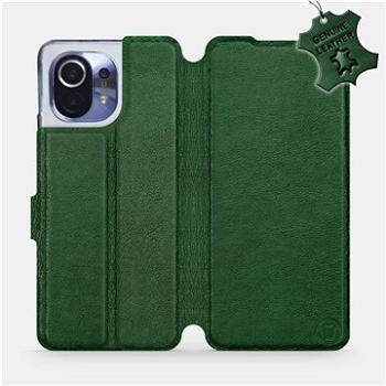 Kožené flip pouzdro Xiaomi Mi 11 - Zelené -  Green Leather (5903516622269)