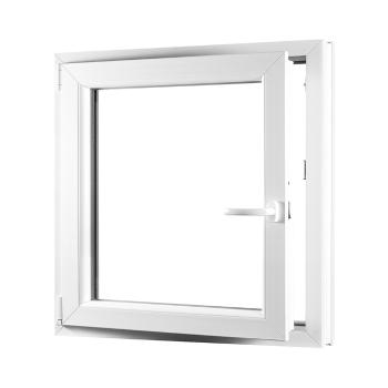 Skladova-okna Jednokřídlé plastové okno PREMIUM otvíravo-sklopné levé 800 x 900 mm barva bílá