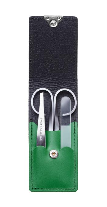 Tweezerman Manikúra GREEN - set nůžtiček, pinzety a pilníku na nehty