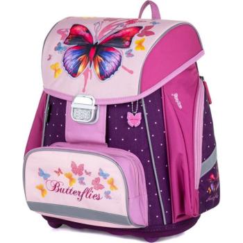 Karton P+P Školní batoh Premium Motýl růžový
