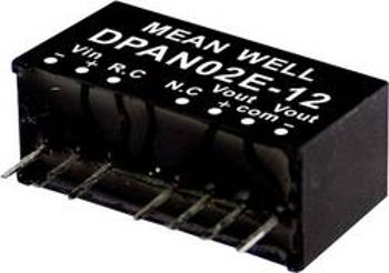 DC/DC měnič napětí, modul Mean Well DPAN02E-12, 83 mA, 2 W, Počet výstupů 2 x