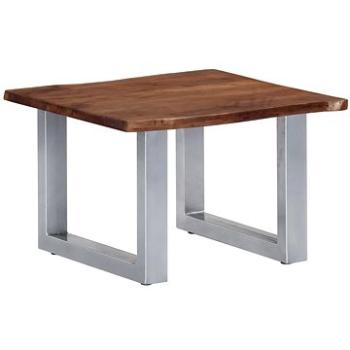 Konferenční stolek s živou hranou 60x60x40 cm akáciové dřevo (247826)