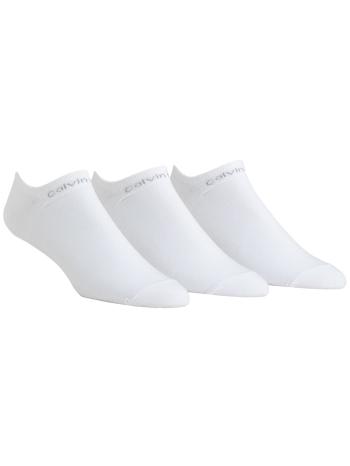 Calvin Klein pánské bílé ponožky 3 pack - ONESIZE (10)