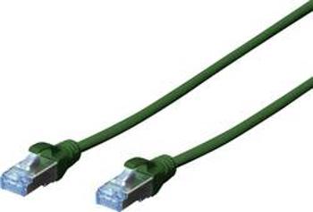 Patch kabel CAT 5e SF/UTP RJ 45, vidlice ⇔ vidlice, 3 m, zelený