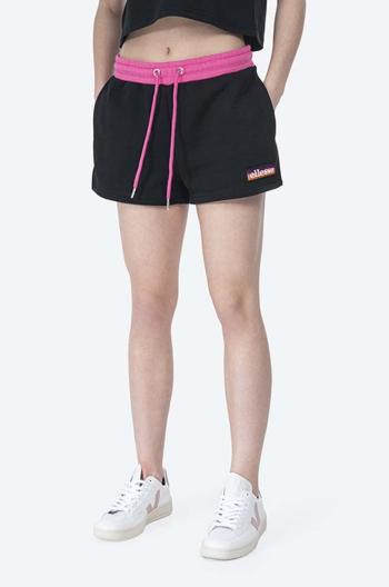 Kraťasy Ellesse Tang dámské, černá barva, s aplikací, medium waist, SGI11073-WHITE