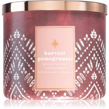 Bath & Body Works Harvest Pomegranate vonná svíčka s esenciálními oleji 411 g