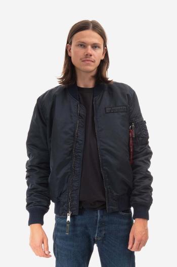 Bomber bunda Alpha Industries MA-1 VF Authentic Overdyed 108130 07 tmavomodrá barva, přechodná