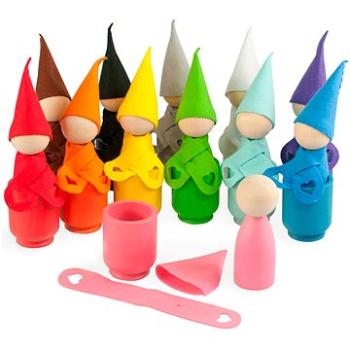 Ulanik Montessori Peg Dolls with Scarfs and Cups (SGS12L001)