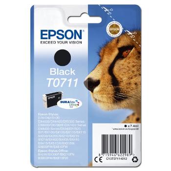 EPSON T0711 (C13T07114012) - originální cartridge, černá, 7,4ml