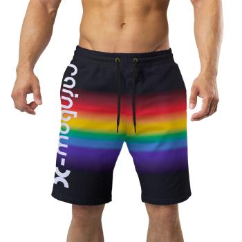 Pánské plavky long – Rainbow gradient (Velikost: 2XL)