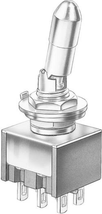Mini kolébkový přepínač Marquardt 9047.0202, 30 V/DC, 4 A, 2x zap/zap, 1 ks