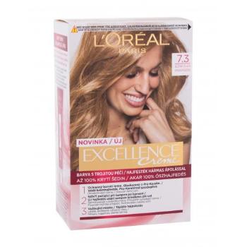 L'Oréal Paris Excellence Creme Triple Protection 48 ml barva na vlasy pro ženy poškozená krabička 7,3 Natural Golden Blonde na blond vlasy