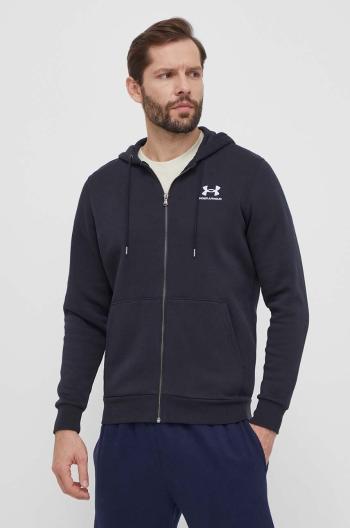 Mikina Under Armour pánská, černá barva, s kapucí, hladká, 1373881