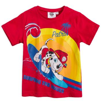 Chlapecké tričko PAW PATROL SURFING červené Velikost: 98