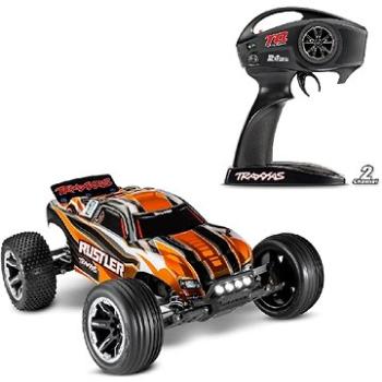 Traxxas Rustler 1:10 RTR oranžový s LED osvětlením (0020334373212)