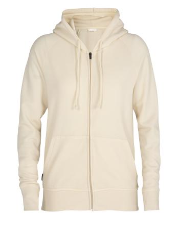 dámská merino mikina s kapucí, zip ICEBREAKER Wmns Nature Dye Helliers LS Zip Hood, Seed (vzorek) velikost: S