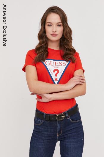 Tričko Guess dámské, červená barva