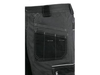 Kalhoty do pasu CXS ORION TEODOR PLUS, pánské, šedo-černé, vel. 56
