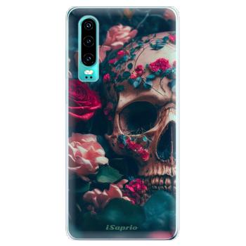 Odolné silikonové pouzdro iSaprio - Skull in Roses - Huawei P30