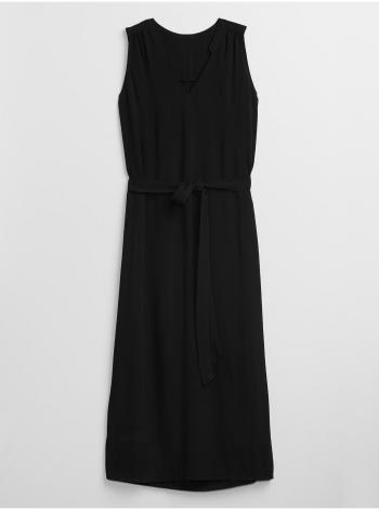 Černé dámské šaty zen maxi GAP