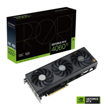 ASUS VGA NVIDIA GeForce RTX 4060 Ti PROART OC 16G, 16G GDDR6, 3xDP, 1xHDMI