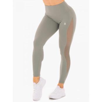 Dámské legíny Hype Mesh High Waisted Olive L - Ryderwear