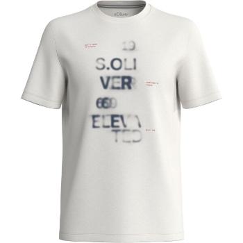 s.Oliver RL T-SHIRT Pánské tričko, bílá, velikost