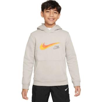 Nike SPORTSWEAR Chlapecká mikina, šedá, velikost