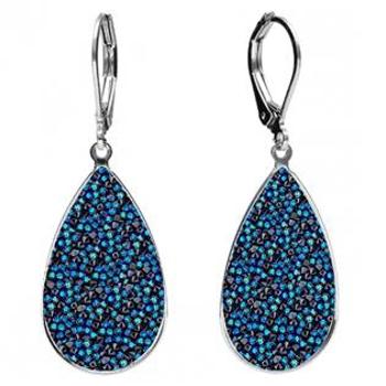 NUBIS® Náušnice Crystals from Swarovski® BERMUDA BLUE - LVX107-BB