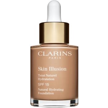Clarins Skin Illusion Natural Hydrating Foundation rozjasňující hydratační make-up SPF 15 odstín 112 Amber 30 ml