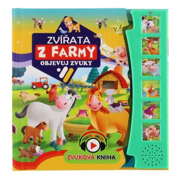 FONI Book Zvuková knížka - Zvířátka na farmě, Objevuj zvuky CZ verze