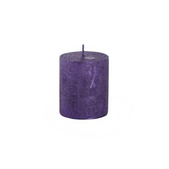 Provence Rustikální svíčka 7cm fialová