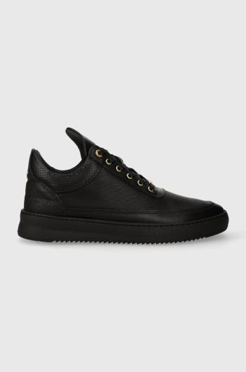 Kožené sneakers boty Filling Pieces Low Top Aten černá barva, 10126591847