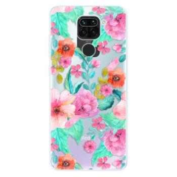 Odolné silikonové pouzdro iSaprio - Flower Pattern 01 - Xiaomi Redmi Note 9