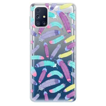 Odolné silikonové pouzdro iSaprio - Feather Pattern 01 - Samsung Galaxy M31s