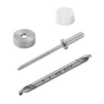 Upevňovací sada Weidmüller TPSD FIXING SET KTB, nerezová ocel, stříbrná, 3 mm, 1 ks