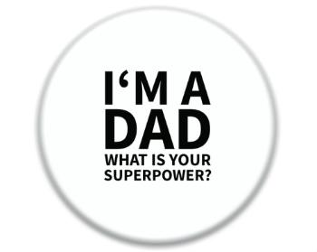 3D samolepky kruh - 5 kusů I'm a dad, what is your superpow