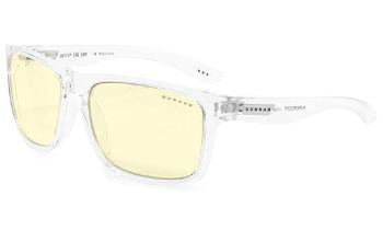 GUNNAR herní brýle INTERCEPT CRYSTAL/ průhledné obroučky / jantarová skla, INT-07601